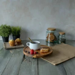 OGO Living Assiettes De Présentation Planche De Présentation En Bois D'acacia D26cm -Assiettes Soldes Magasin planche de presentation en bois d acacia d26cm 3