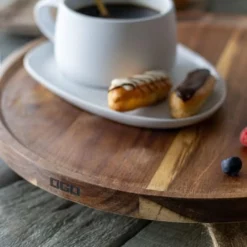 OGO Living Assiettes De Présentation Planche De Présentation En Bois D'acacia D35cm -Assiettes Soldes Magasin planche de presentation en bois d acacia d35cm 5