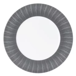 Table Passion Assiettes De Présentation Plat De Présentation Madras 31 Cm En Porcelaine Gris