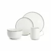 Salt&Pepper Assiettes Plates Service 16 Pièces Blanc