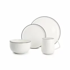Salt&Pepper Assiettes Plates Service 16 Pièces Blanc