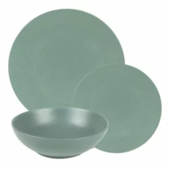 Table Passion Assiettes Plates Service D'assiettes 12 Pièces En Grès Bleu