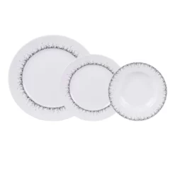 Table Passion Assiettes Plates Service D'assiettes 12 Pièces En Porcelaine Blanc